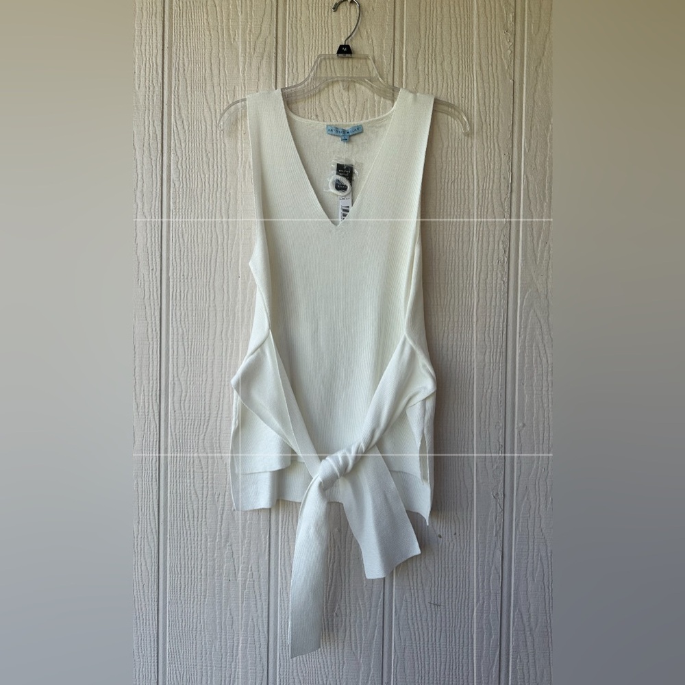 Antonio Melani Sleeveless Tie-Front Top - Picture 1 of 8